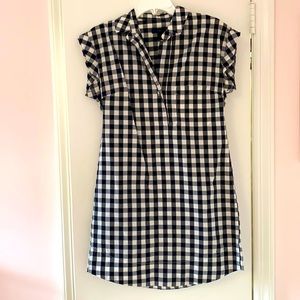 J.Crew gingham shirt dress